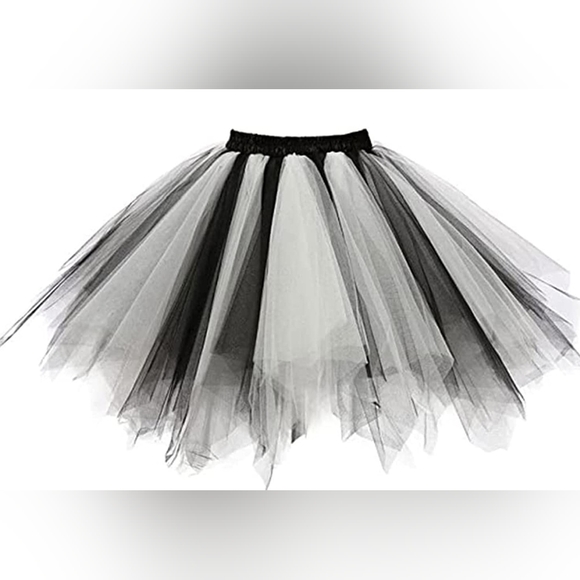 Halloween Skirt Layered Tulle Tutu Ballet Dance - Picture 2 of 10